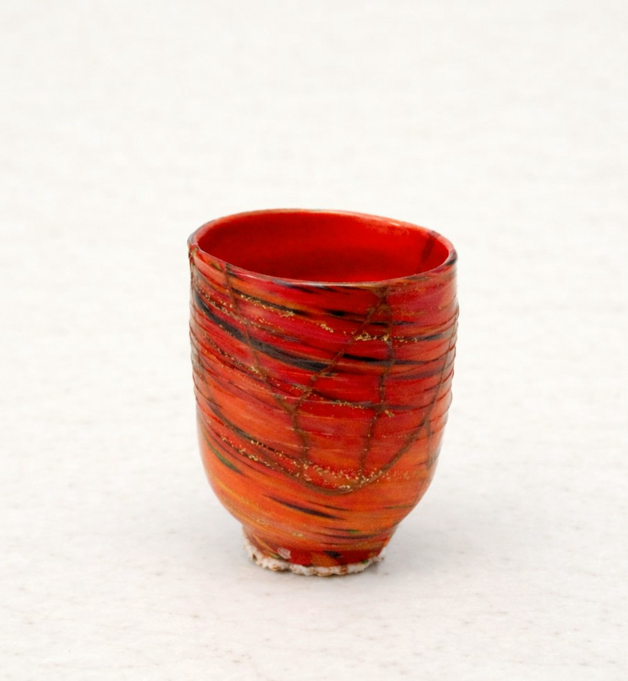 沖縄ガラスの金継ぎ修復作品（Atelier KYM）